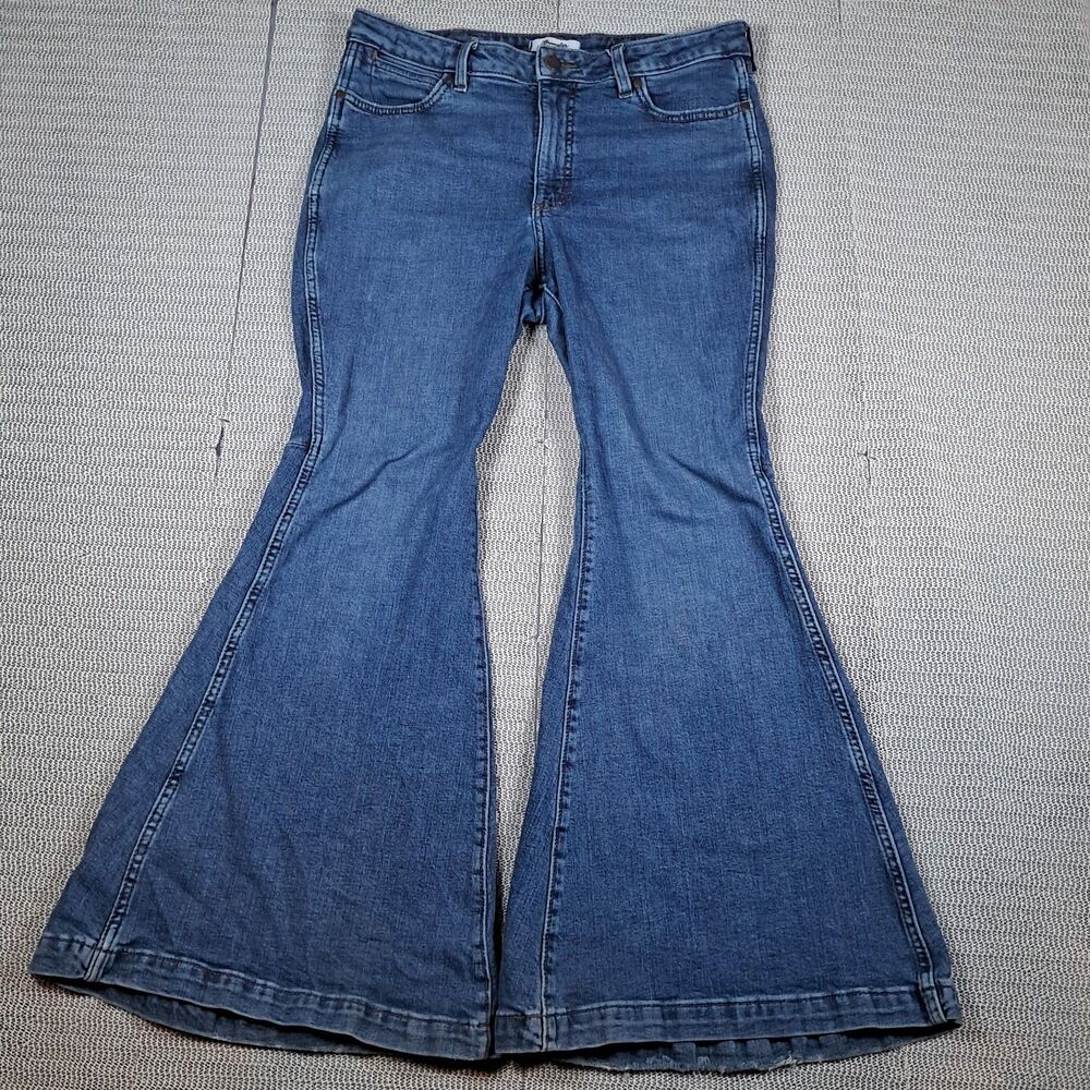 Wrangler Retro Womens High Rise Trumpet Flare 31x30 1011MPFKP Jeans